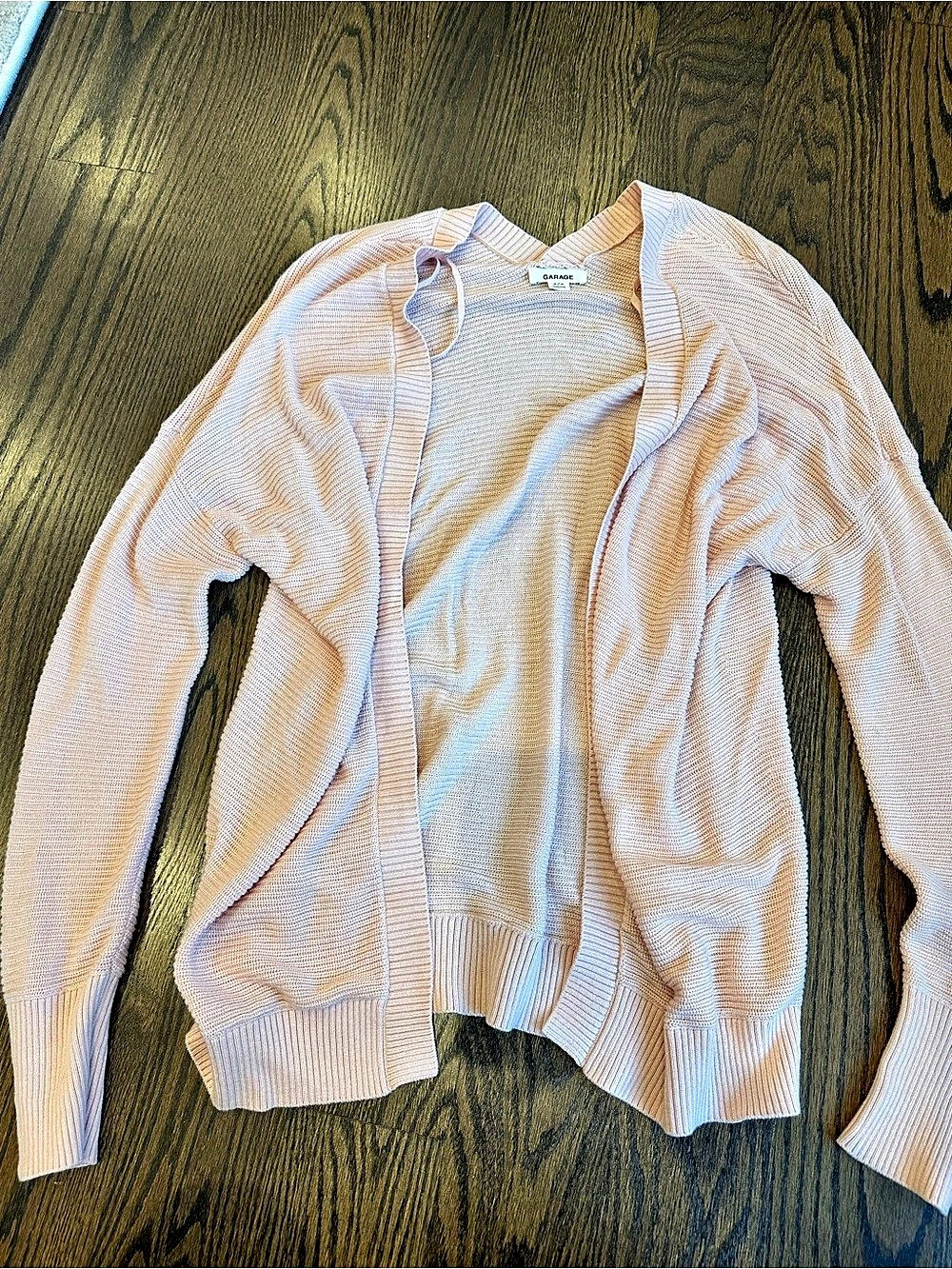 Garage Pink Knit Cardigan Size Medium
